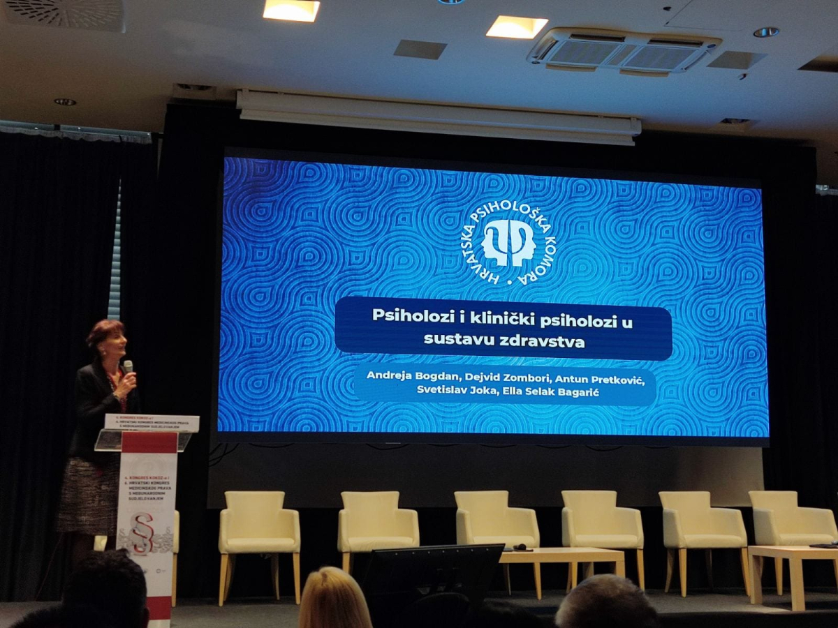 Predavanje &bdquo;Psiholozi i klinički psiholozi u zdravstvenom sustavu&ldquo; (Izvor fotografije: privatni arhiv)