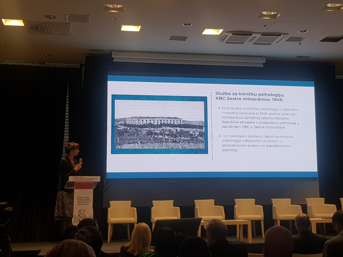 Predavanje &bdquo;Psiholozi i klinički psiholozi u zdravstvenom sustavu&ldquo; (Izvor fotografije: privatni arhiv)